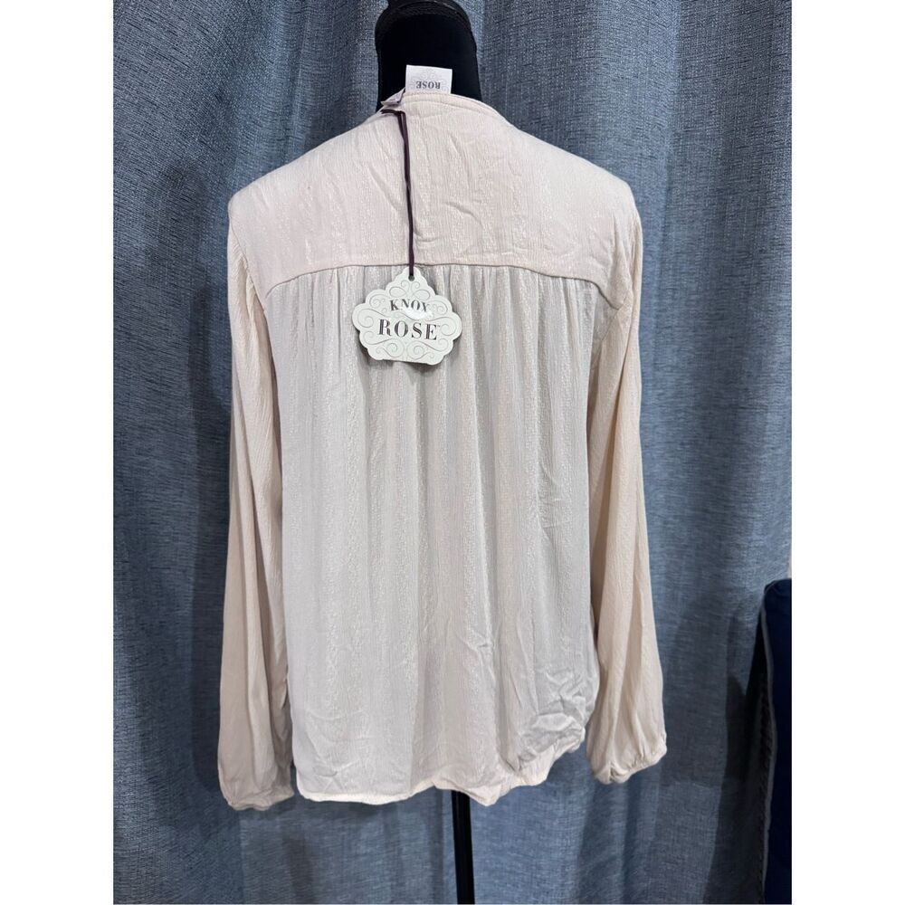 Knox rose cream bohemian top size small - Picture 5 of 8